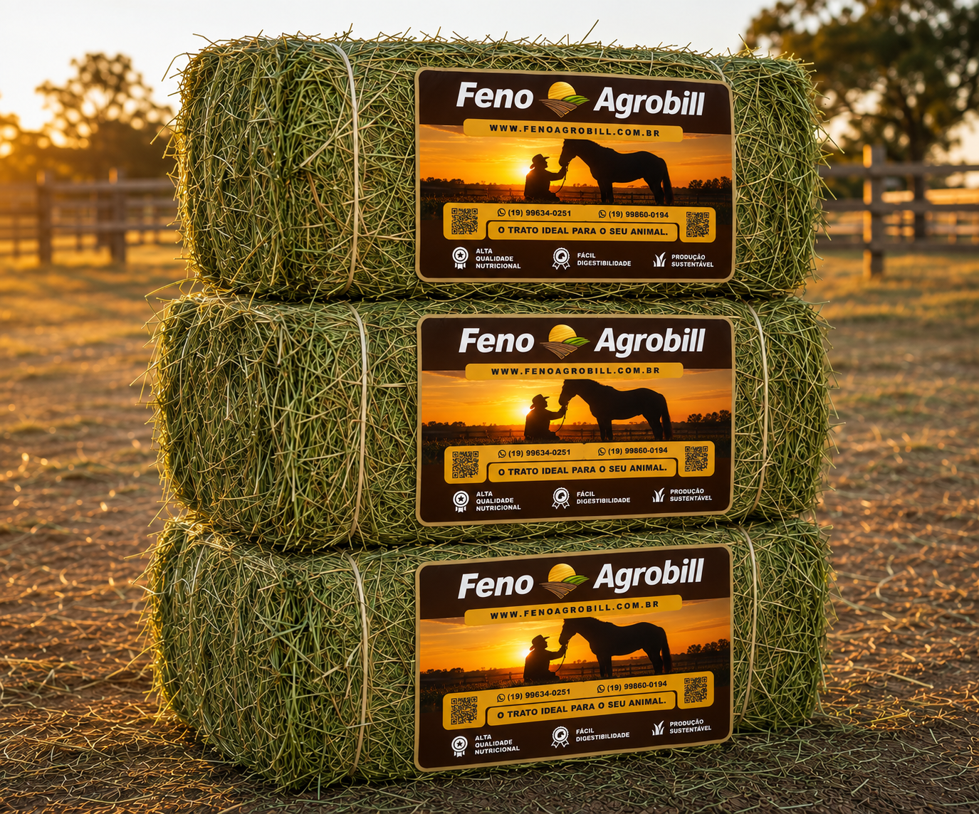 Feno Agrobill para Trato Animal R$ 25,00 o fardo