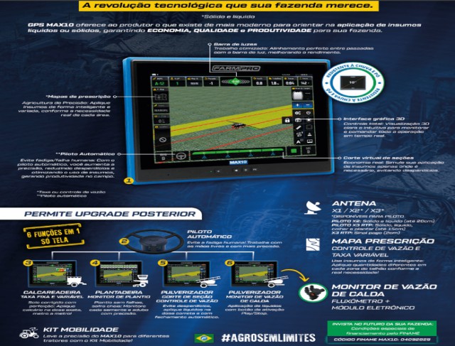 Gps Agrícola Max 10 Farmpro