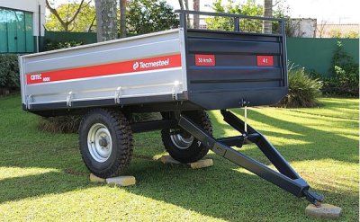 Lançamento - Carreta Agrícola CBTEC 4000 Lateral Móvel 4 Toneladas - Tecmesteel