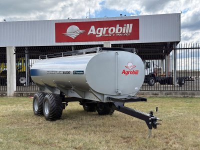 Carreta Agrícola Tanque de Água ou Diesel modelo TANKFLEX 8.000 Litros. Rodado Tandem com Pneus 400/60X15.5 aro 15.5 Tecmesteel