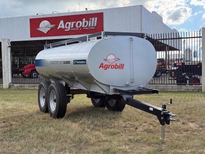 Carreta Agrícola Tanque de Água ou Diesel modelo TANKFLEX 8.000 Litros. Rodado Tandem com Pneus 275/80X22.5 aro 22.5 Tecmesteel