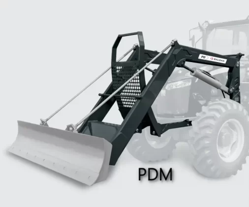 Conjunto Frontal de Lâmina PDM para Tratores Massey Ferguson 4275.4 a 4290.4 Eixo Central e Lateral Bomba Trator - Baldan