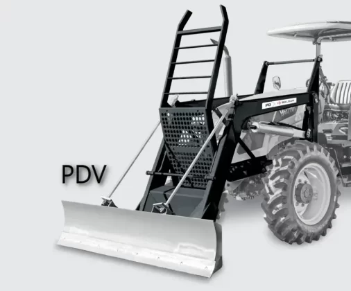 Conjunto Frontal de Lâmina PDV para Tratores Valtra 4x4 1780 Série 2000 Sistema de Bomba Independente SHB - Baldan